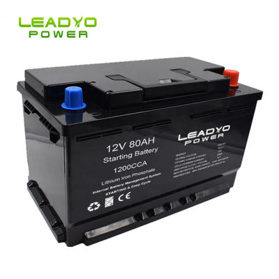 Купить литий 12V 80Ah 1200CCA начиная батарею для морского пехотинца автомобиля автомобиля онлайн изготовление