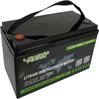 Купить Перезаряжаемые батареи цикла литий-ионного аккумулятора 12v 100Ah LiFePO4 BMS глубокие с Bluetooth для морского пехотинца & RV онлайн изготовление