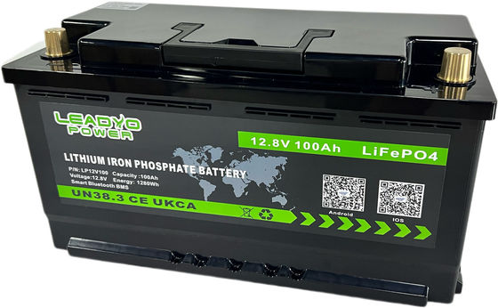 Купить Батарея 12V 100Ah фосфорнокислого железа лития Bluetooth LiFePO4 с BMS онлайн изготовление