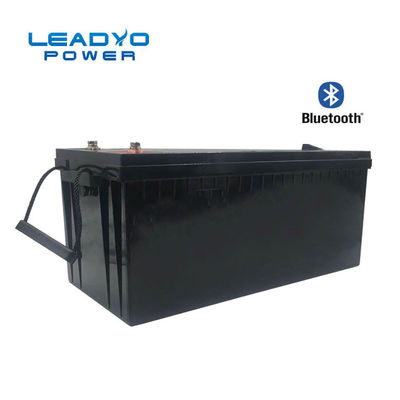 Батарея батареи 24V 200Ah LiFePO4 глубокого цикла лития LEADYO Bluetooth морская